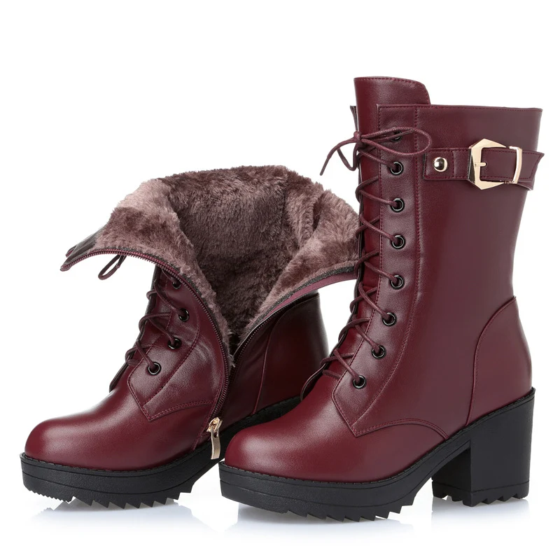Title 4, Botas Martin de media caña para hombre, durader...