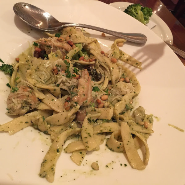 GF chicken pesto pasta, my GF daughter loved it and asked to go back the next day.