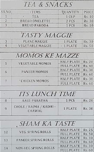 Gareeb Chai Wala Corner menu 1