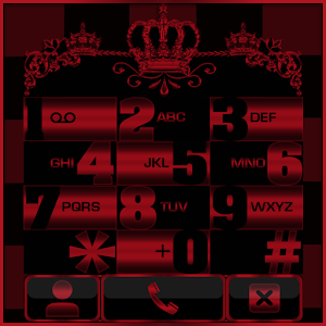 Download Red Chess Crown Dialer theme For PC Windows and Mac