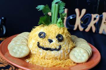 Jack-O'-Lantern Cheese Ball