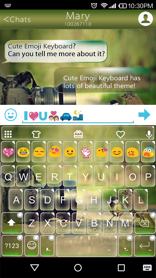 Free Camera Emoji Keyboard Screen 1