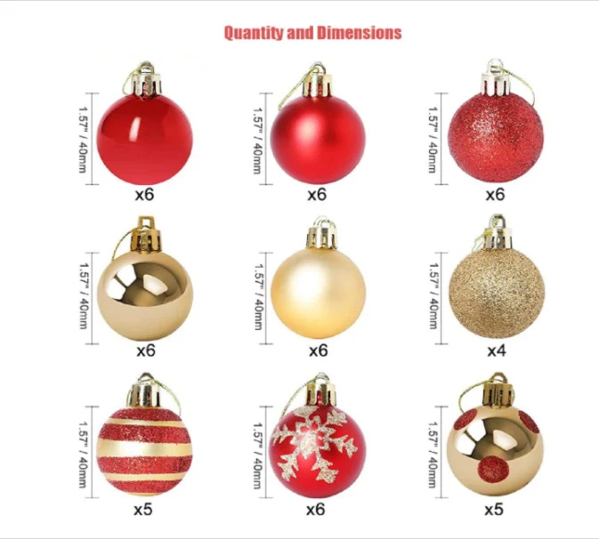 Title 6, Weihnachtsbaumschmuck Geschenkbox 50 Elektro Be...