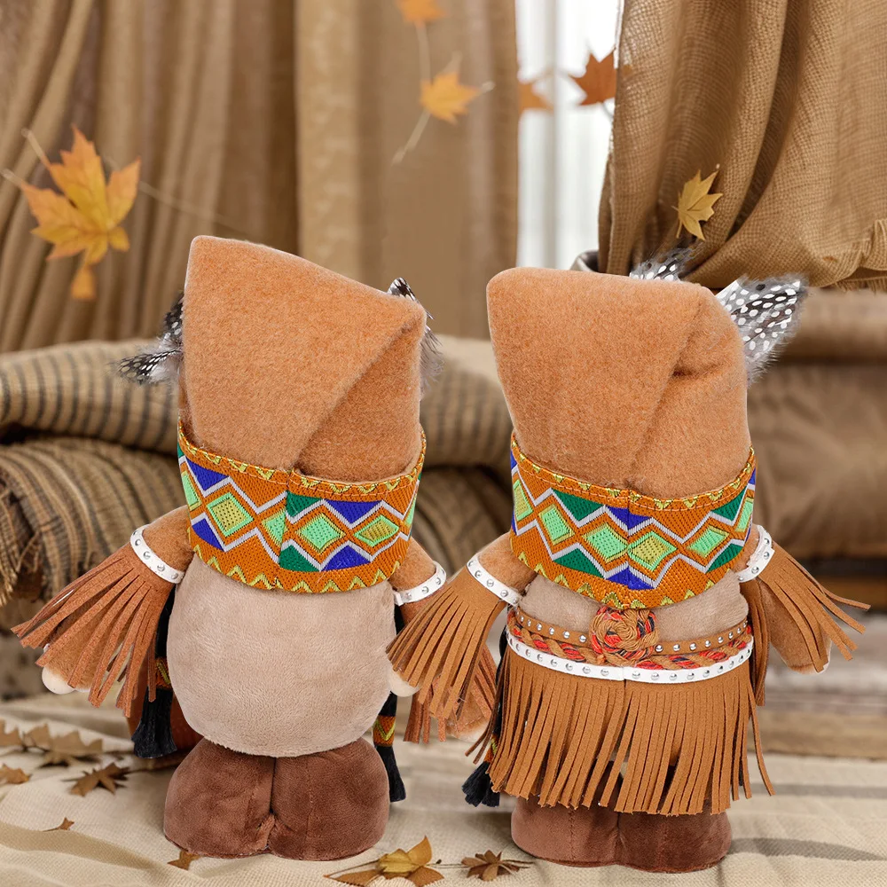 Title 5, Thanksgiving decoratie Indianen poppen zonder g...