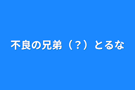 不良の兄弟（？）とるな