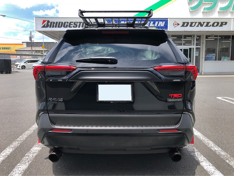 rav4 バックドアガーニッシュ ドアノブカバー ラプターライナー塗装 ...