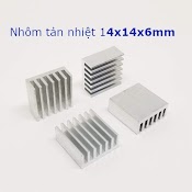 Nhôm Tản Nhiệt Ic, Sò, Chipset, Linh Kiện 14X14X6Mm