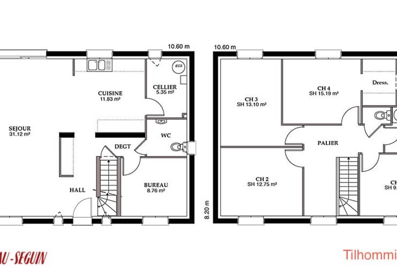  Vente Terrain + Maison - Terrain : 337m² - Maison : 91m² à Guignes (77390) 