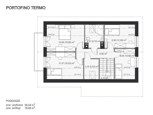 Portofino Termo - Rzut poddasza