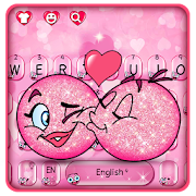 3D Valentine Love Emoji Keyboard Theme  Icon