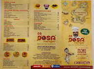 Ds Dosa factory menu 1