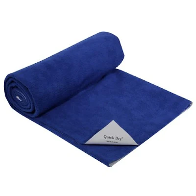 Quick Dry Baby Bed Protector - Plain Print, Cobalt, Large - 1 pc