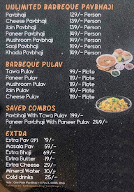 Barbeque Pav Bhaji menu 4
