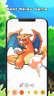 Pokess Color by Number - Sandbox Pixel Screenshot