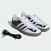 gazelle indoor footwear white/off white/matte silver