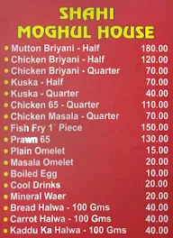 Shahi Moghul House menu 2