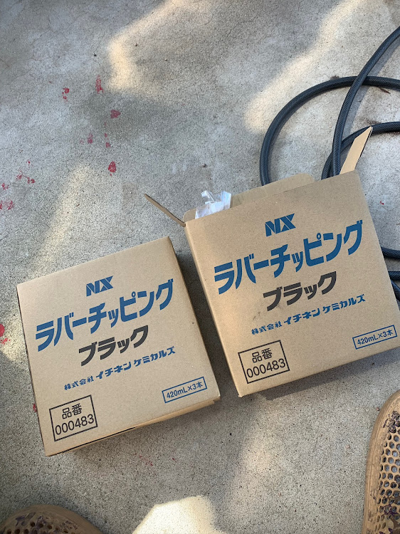 ハイエース スーパーロングのカッパ連合・ラバーチッピング塗装・献上品⁉️・玉華堂・極ぷりんに関するカスタム事例の投稿画像1枚目