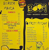 Boom - Fries Burgers & Shakes menu 2