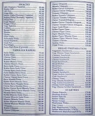 Hotel Prakash menu 1