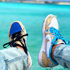 NIKE SB AIR JORDAN 1 LOW DESERT ORE/ROYAL BLUE DARK.