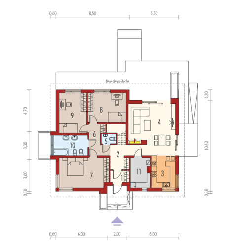 Flo II MULTI-COMFORT - Rzut parteru