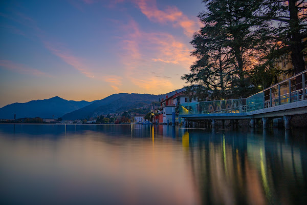 tramonto sul lago di claudio_