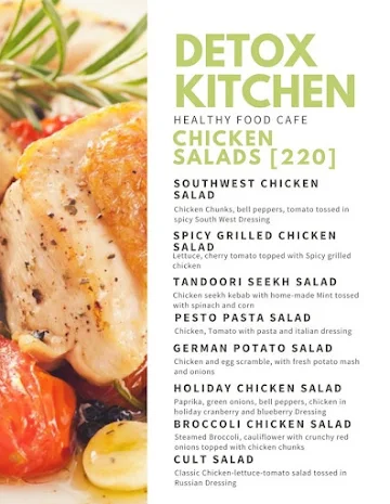 Detox Kitchen menu 