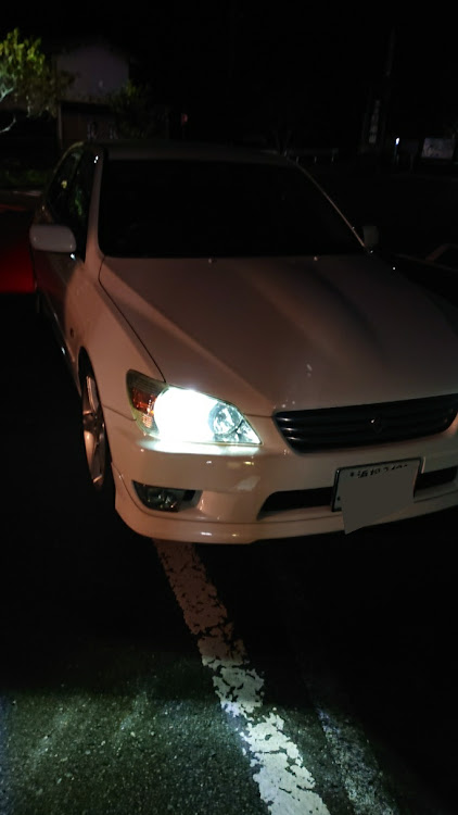 アルテッツァの夜のドライブ・一服中(^。^)y-~・道の駅・ねこさんに関するカスタム事例の投稿画像1枚目