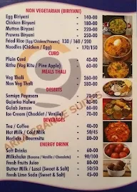 Nandhini Gardens menu 1