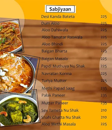 Khichdi Kulture menu 