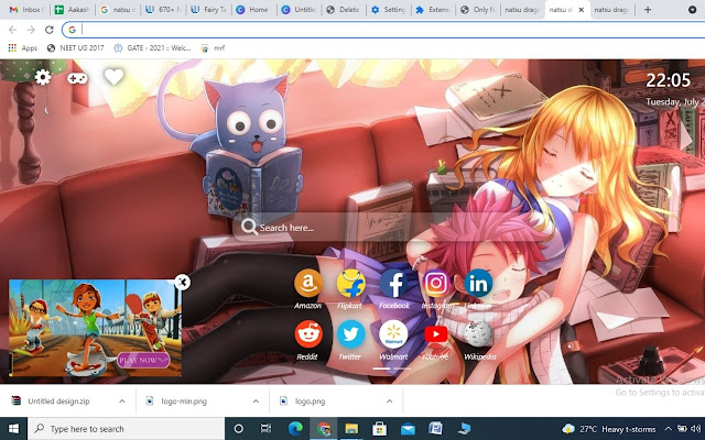 Natsu Dragneel Wallpaper New Tab Theme