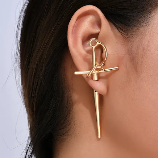 Title 1, New Gothic Sword Womens Stud Earrings, Female ...