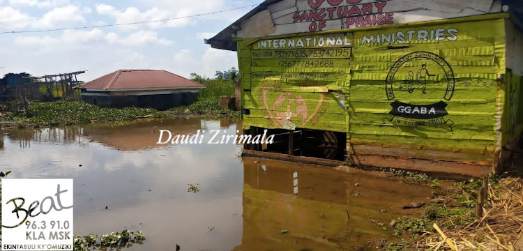 Some of the Houses submerged in water due to floods