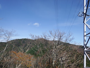 扇沢の高を望む