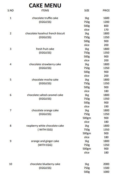 Menu of Moi - The Dessert Studio, Bodakdev, Ahmedabad - magicpin