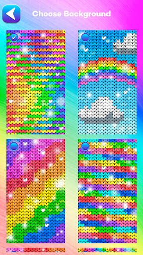 Sequin Flip Live Wallpaper Rainbow