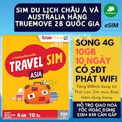 Sim Du Lịch Hàn Quốc Nhật Bản Đài Loan 6Gb 10 Ngày Dtac Go Inter Và Truemove Travel Asia