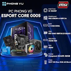 PC PV Esport Core 0005 (Intel Core i5-12400F/2 x 8GB/512GB SSD/GeForce RTX 4060/Free DOS)