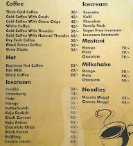 Cafe House & Ice Cream, Erandwane menu 1