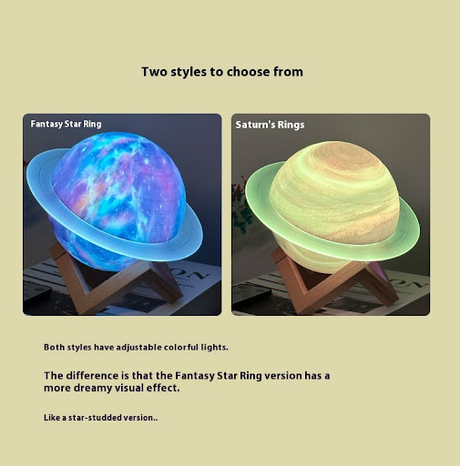 Title 2, Star Ring Dream Bluetooth Speaker Desktop Decor...