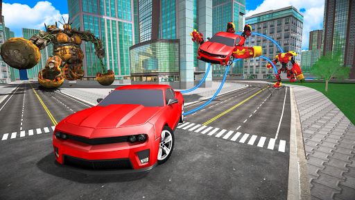 Drone Robot Car Shooting - Transform Robot Games