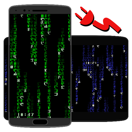 Matrix Screensaver With Battery And Time Google Play のアプリ
