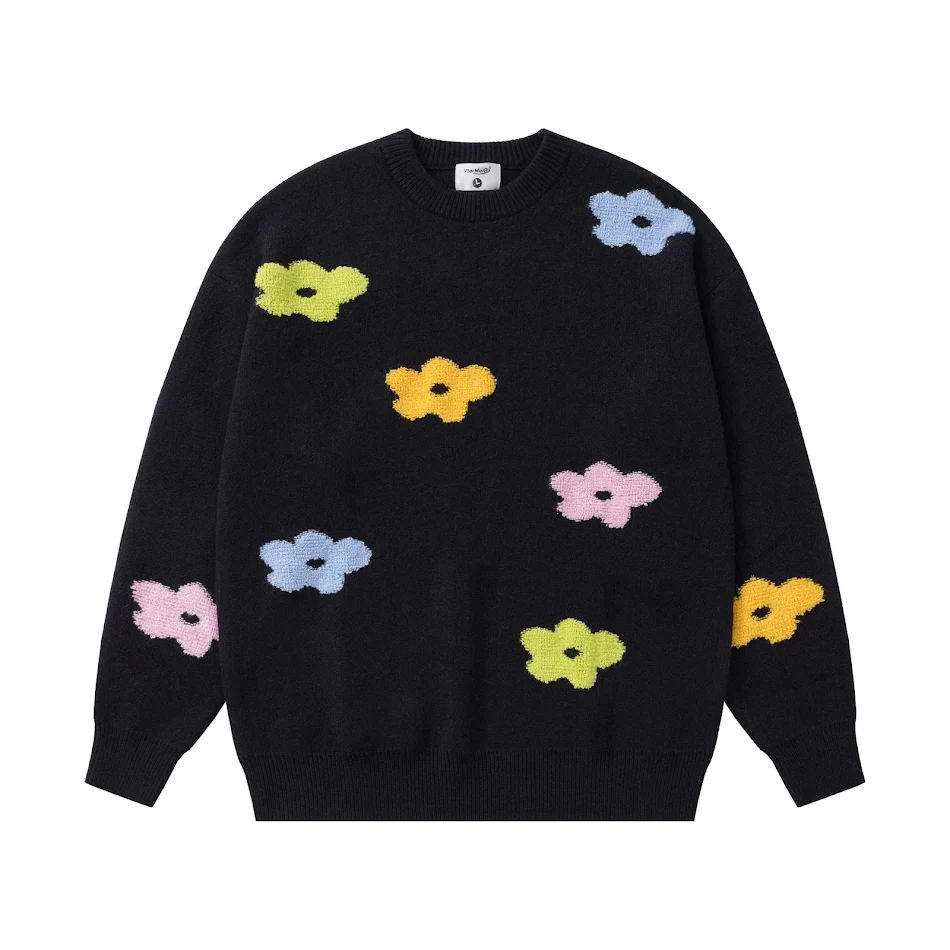Unisex Maychao Jacquard Angora Ontwollend Trui, zacht en warm voor dames en heren. Ideaal voor koude dagen en een stijlvolle look.