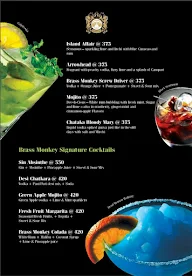 Brass Monkey Lounge Bar menu 3