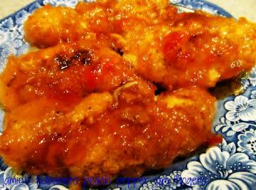 JAMIE'S PEACH HABANERO PEPPER JAM TENDERS