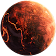 3D Flame doom planet live wallpaper icon