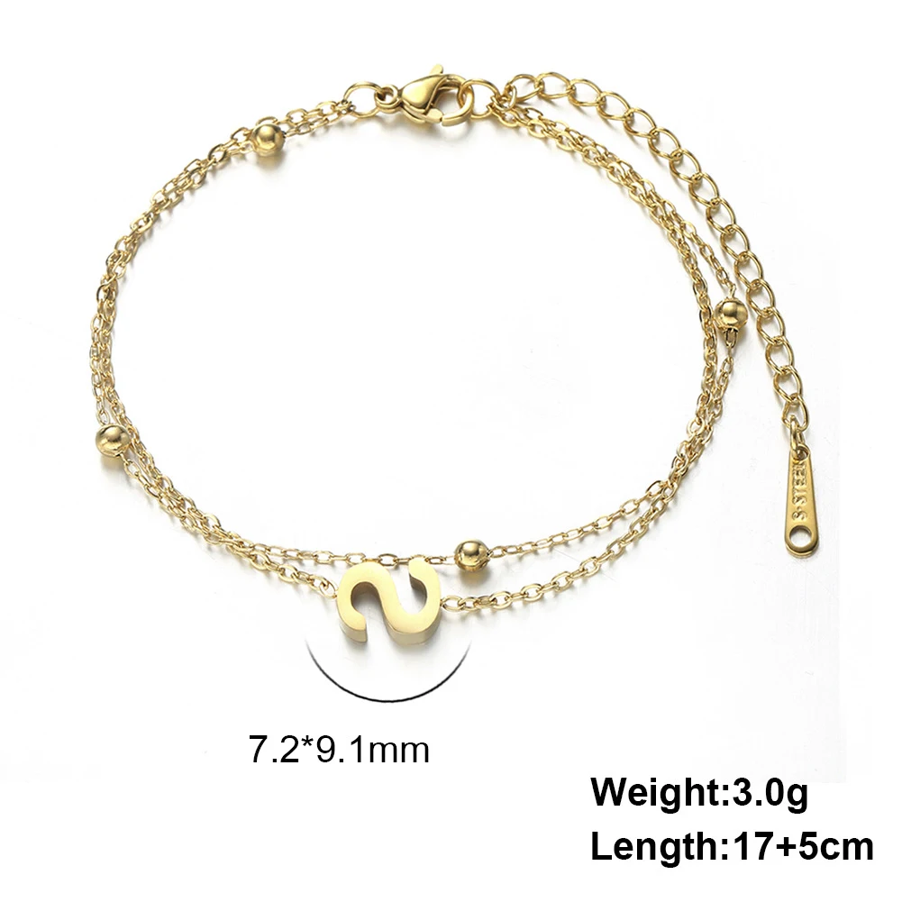 Title 16, Titanium stalen armband met hanger van 26 lette...