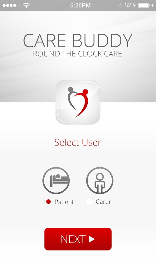 Android application Care Buddy screenshort