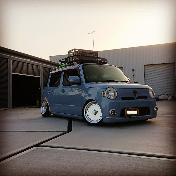 ミラココアのちょうど良い車高に関するカスタム事例の投稿画像2枚目