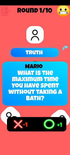 Screenshot Truth or Dare - Questions IA